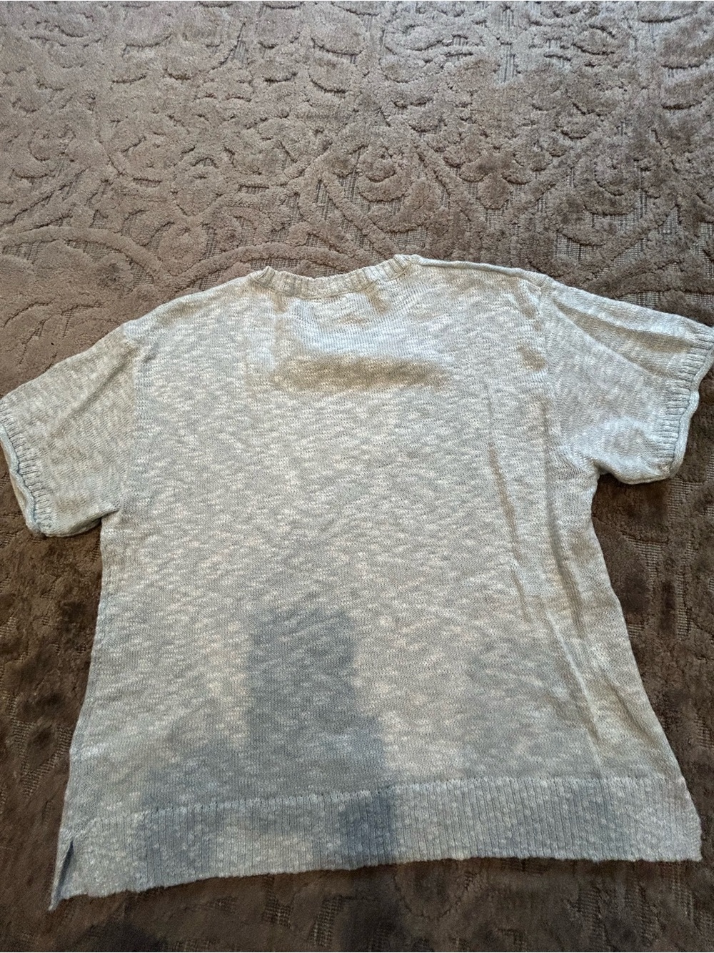 J Crew Light blue Short-Sleeve Knit women’s lightweight sweater
